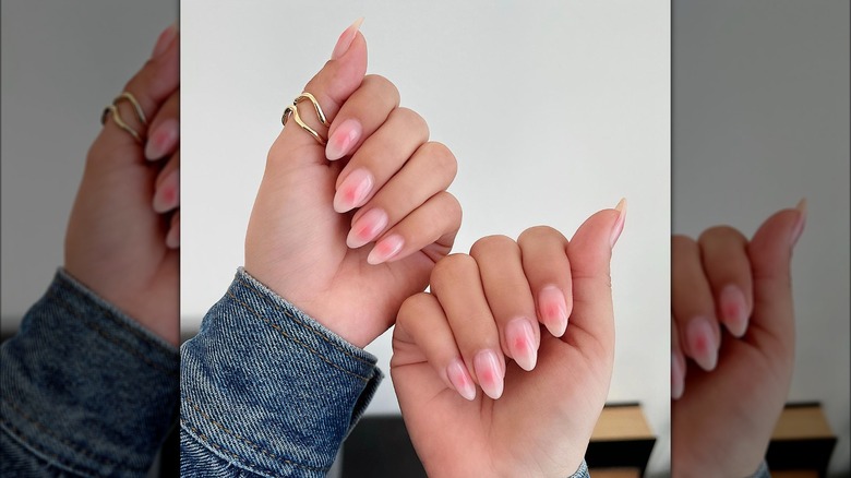 Blush nails