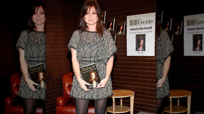 Valerie Bertinelli with book