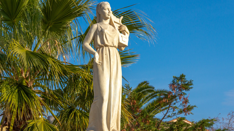 Sappho statue