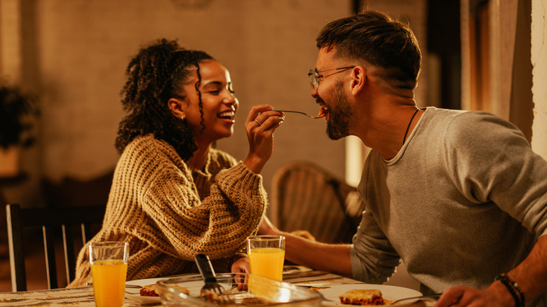 Couple on date