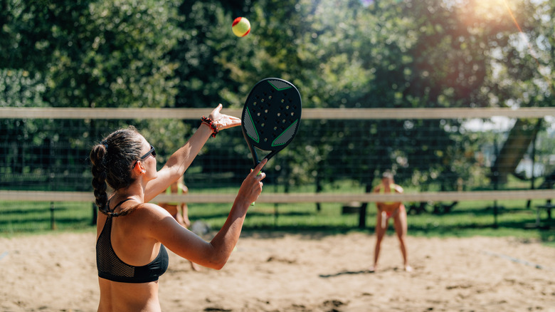 women playing sports