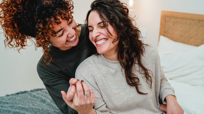 Two women in love