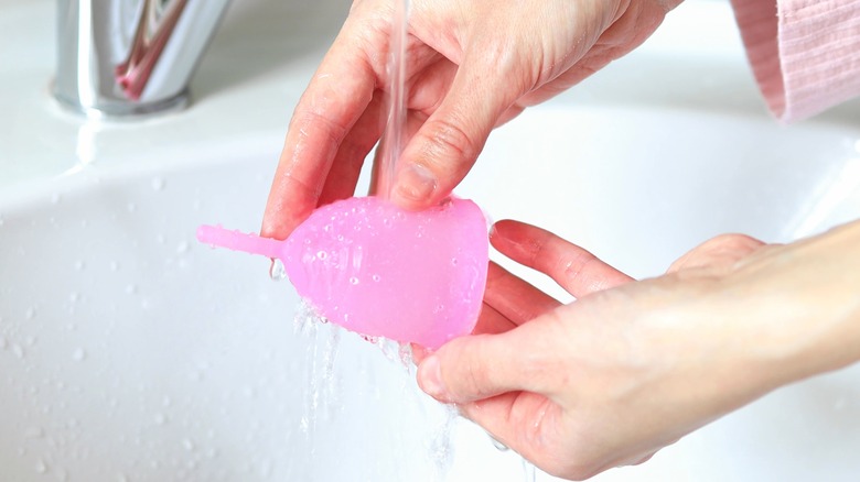 washing menstrual cup between uses