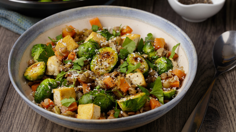 Tofu rice bowl