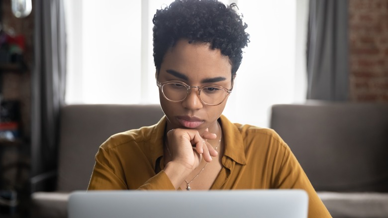 woman at computer