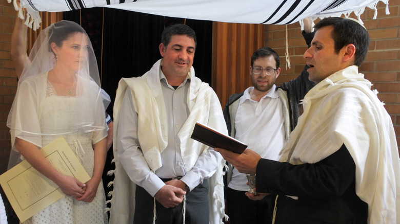 Orthodox Jewish wedding ceremony 