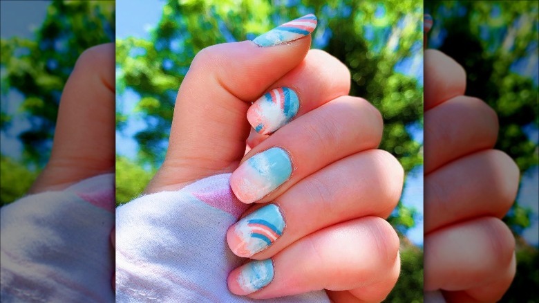 Transgender nail art