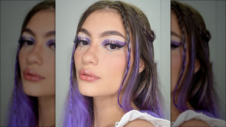 purple makeup