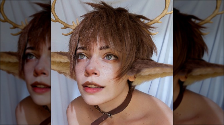 person dressed as faun