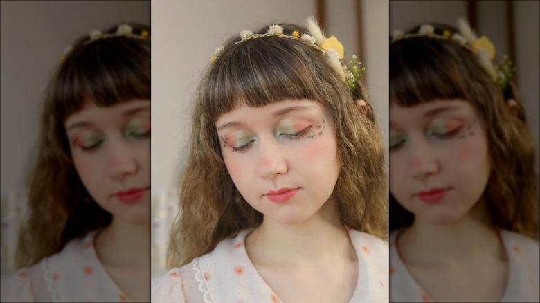 fall leaves eye makeup