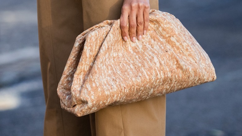 Cork clutch purse