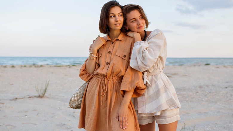 couple on beach vacation