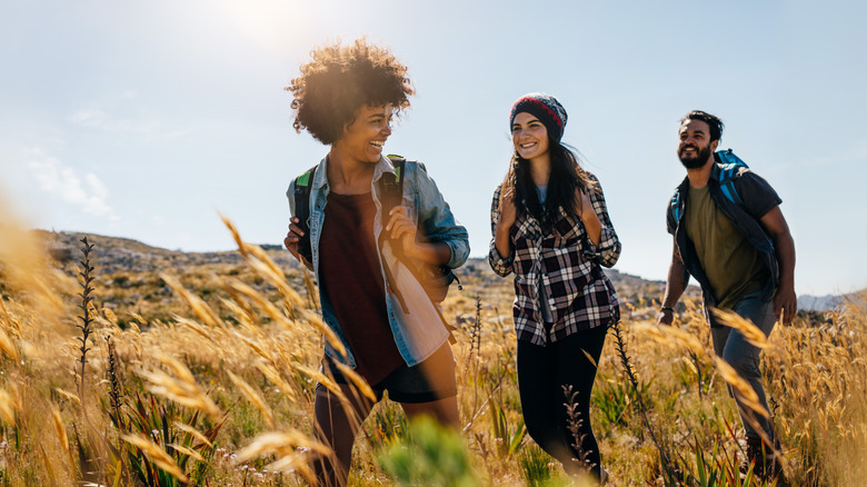 friends hiking