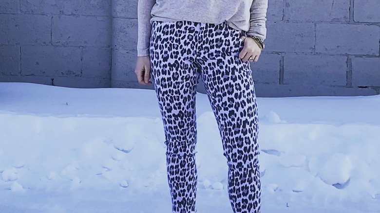 Animal print pants