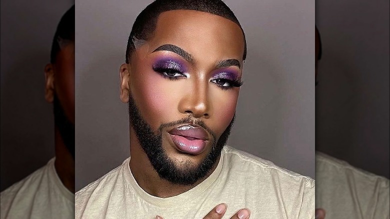 Influencer wearing Trixie Cosmetics