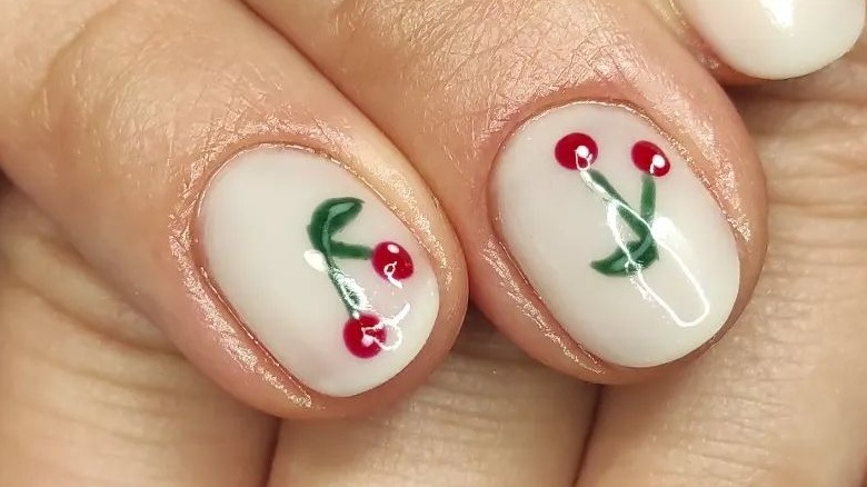 Cherry nail art