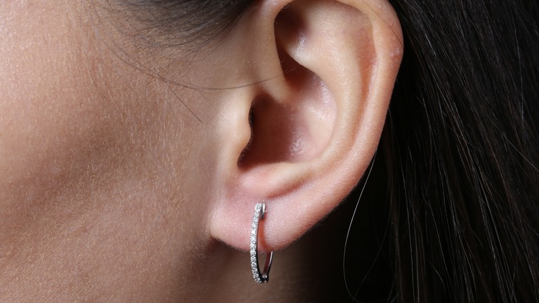 Small hoop earring
