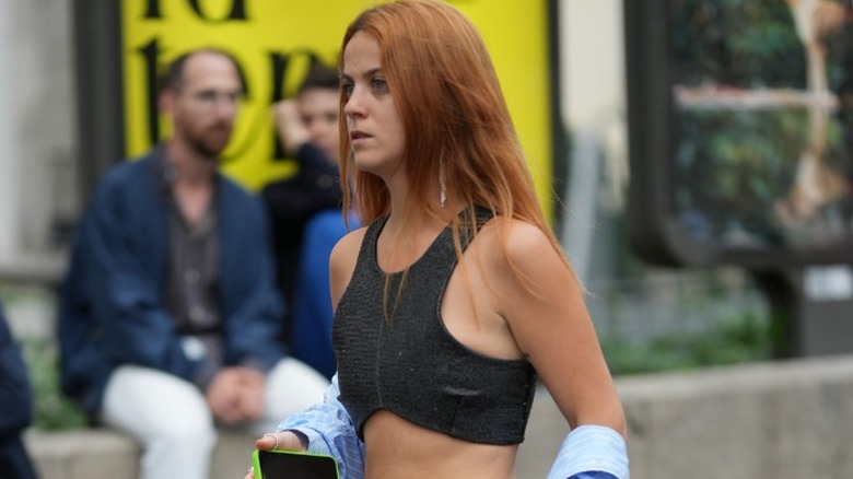 woman with ginger hazel hair