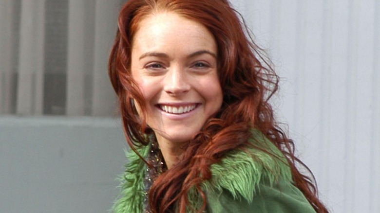 Lindsay Lohan smiling