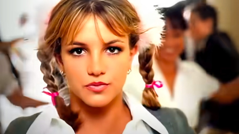 Britney Spears in "Baby One More Time" video