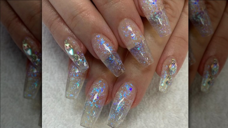 Clear glass nails