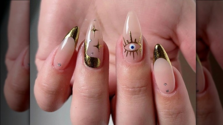 Spirituality glass nails