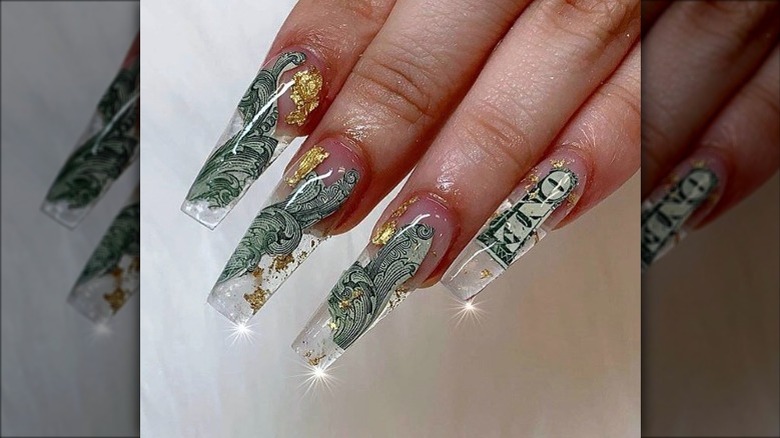 Wealthy mindset glass nails