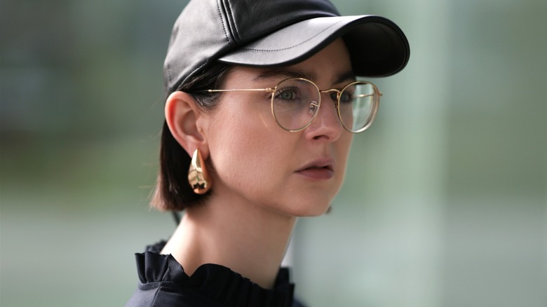 Maria Barteczko wearing gold-rimmed glasses