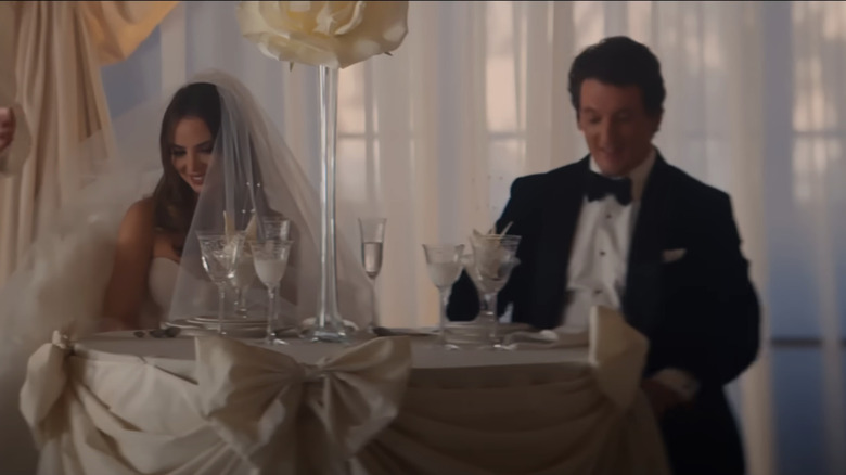 Miles Teller and Keleigh Sperry in Taylor Swift's "I Bet You Think About Me" music video.