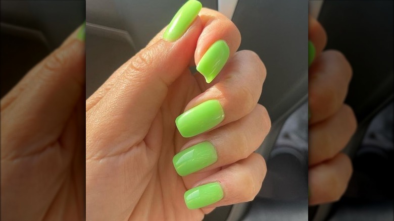 Chartreuse nails