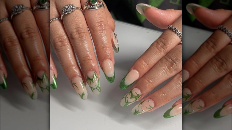 Grass green nails