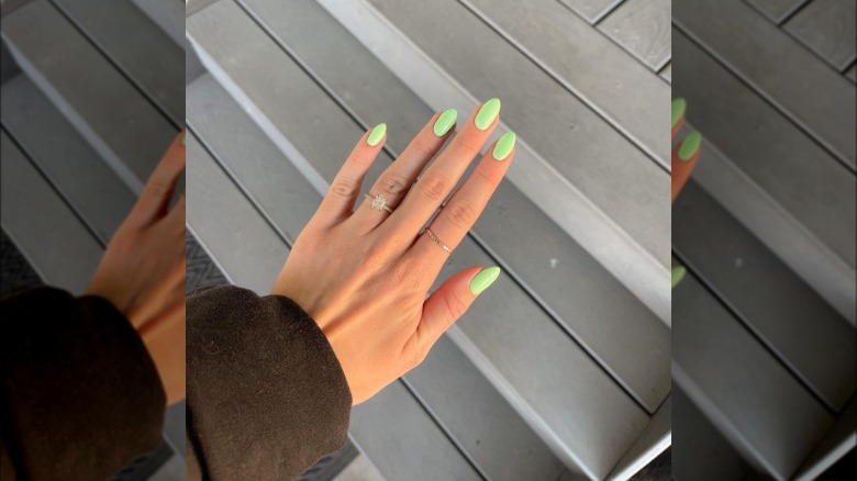 Sherbert green nails