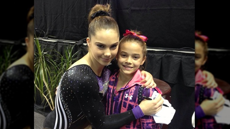 Oliva Dunne with Mckayla Maroney