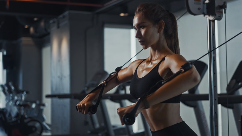 woman at gym