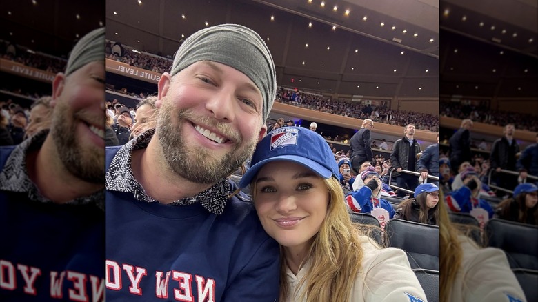 Hunter King with her husband Chris Copier