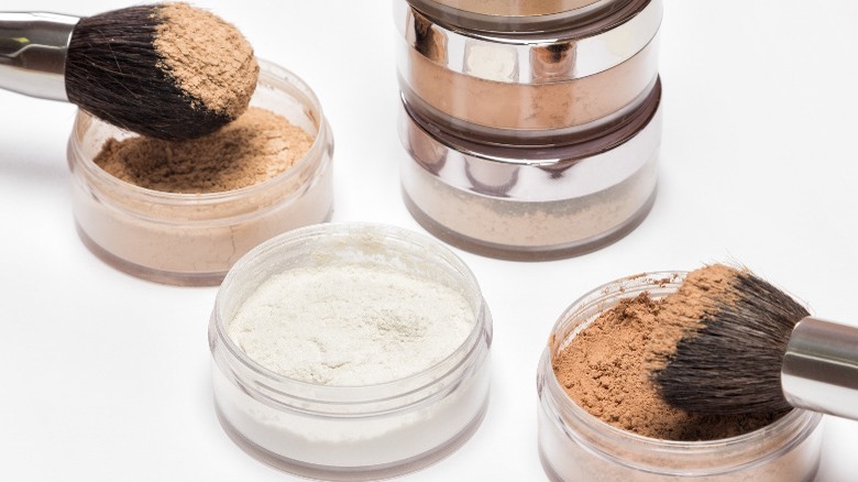 Translucent powder and brushes