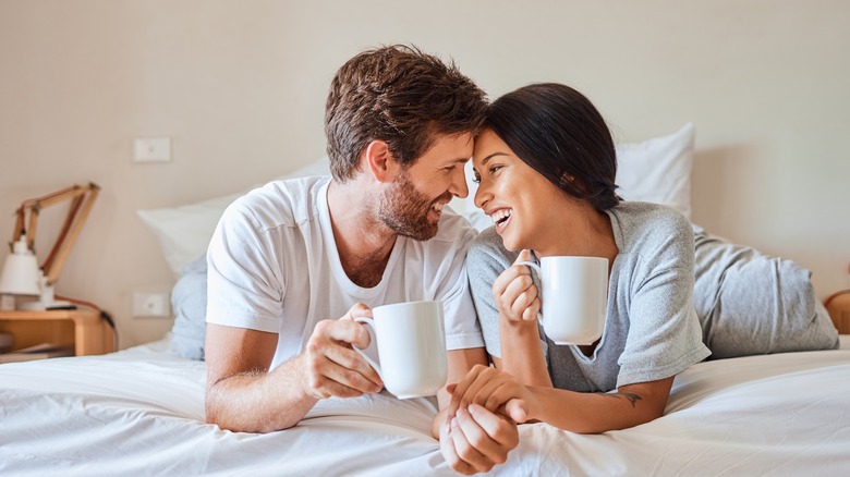 Man and woman in bed 