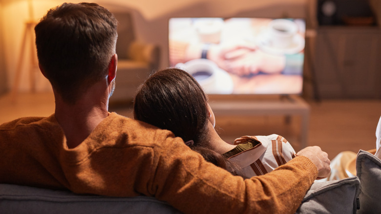 couple watching TV