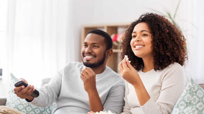 couple watching TV