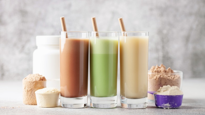 different kinds of protein shakes