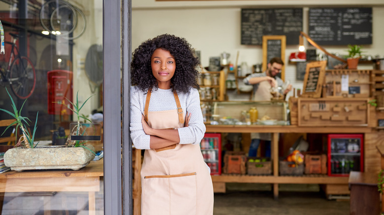 woman at work