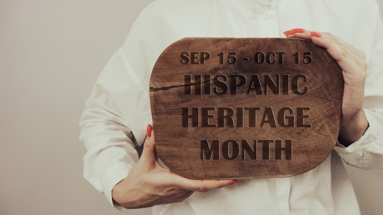 Hispanic Heritage Month sign 