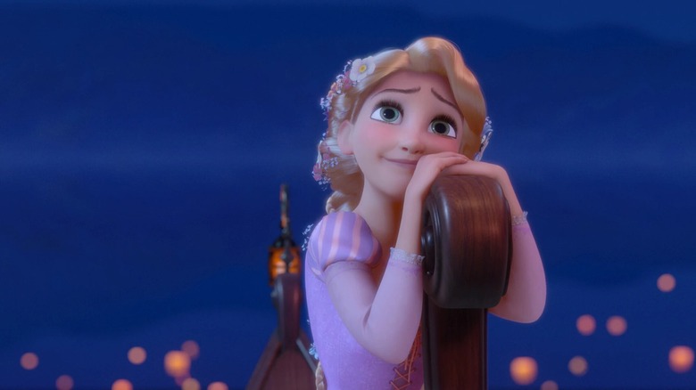 Rapunzel and the twinkling lights
