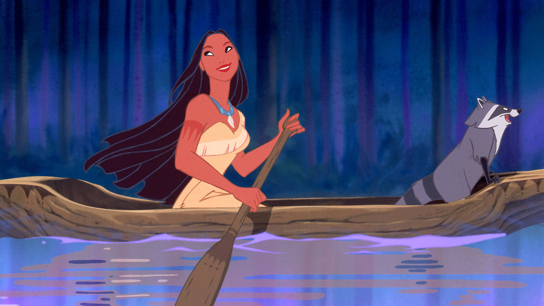 Pocahontas in boat