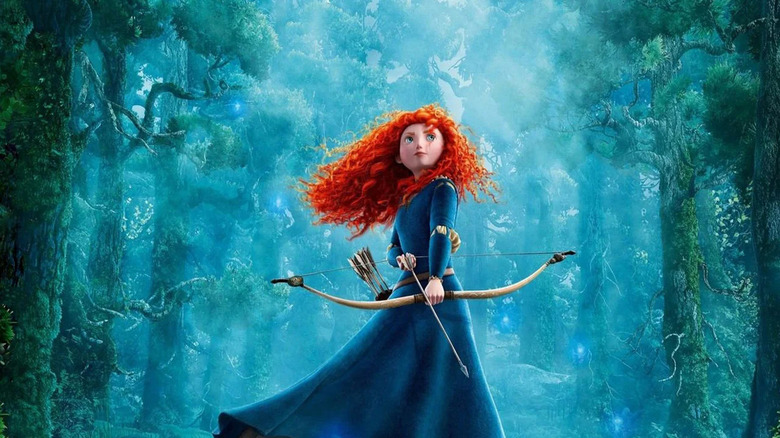 Merida with bow and arrow