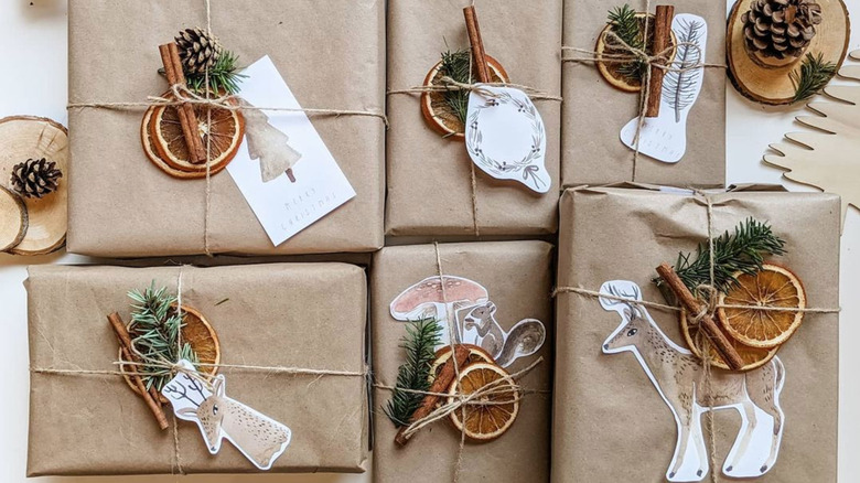 twine wrapped presents