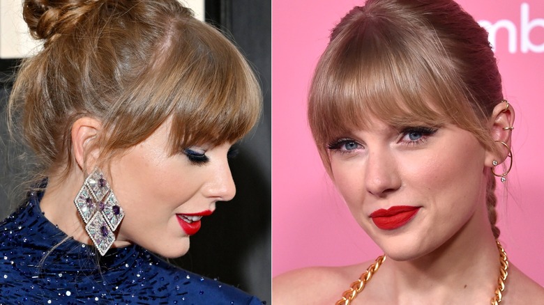 Taylor Swift wearing statement earrings