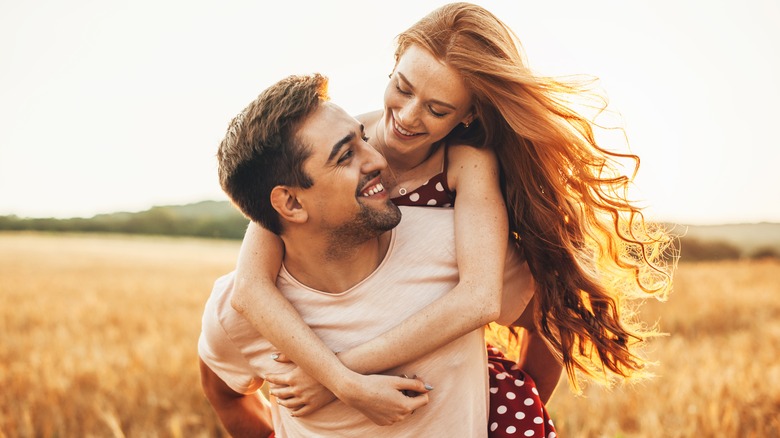 couple in field together