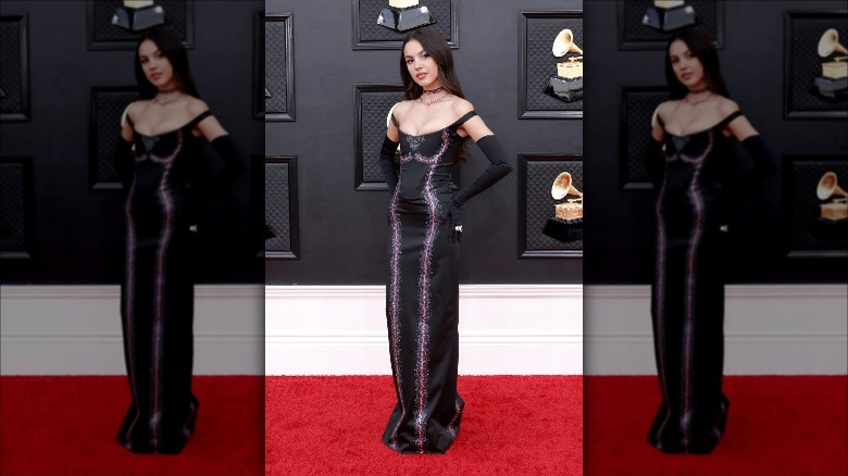 Olivia Rodrigo in Vivienne Westwood at the Grammys.