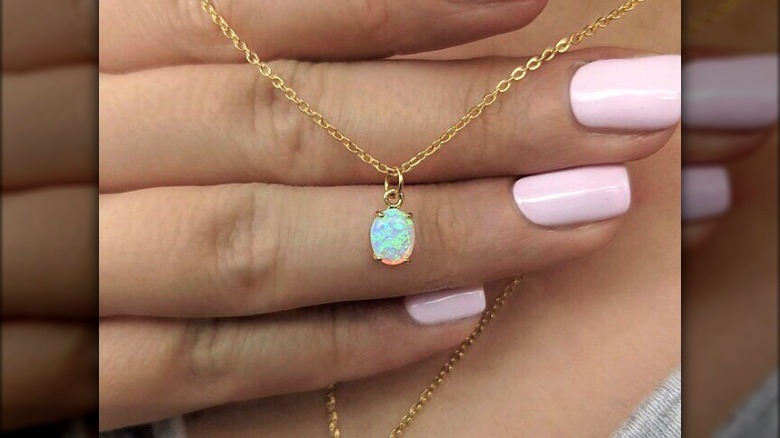 Opal necklace